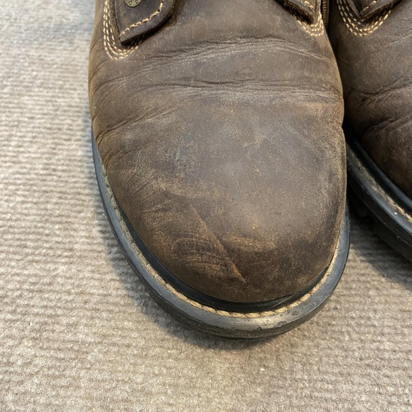 Wolverine Work Boots Mens Size 10.5 Brown Leather Slip Oil Resistant W08688 - Picture 3 of 12